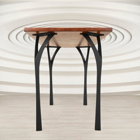 Metal Counter & Bar Table Legs - Faras - 34H, 40H inch - Set of 4 pcs metal table legs console table side counter table handmade furniture trapezoid table legs cross square glass table base trestleround counter height table bar table