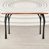 Black powder-coated metal counter table legs  34" H with 1000 lbs weight capacity