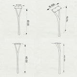 Counter table legs metal 606 Faras 40 inch height paired with granite countertop in contemporary kitchen