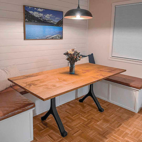 Metal Table Legs - 401 Wishbone - 28W, 28H inch - Set of 2 pcs metal table legs steel table dining table Wishbone steel Furniture legs trestle table live edge dining entryway desk legsflowyline design office desk industrial & rustic style heavy duty